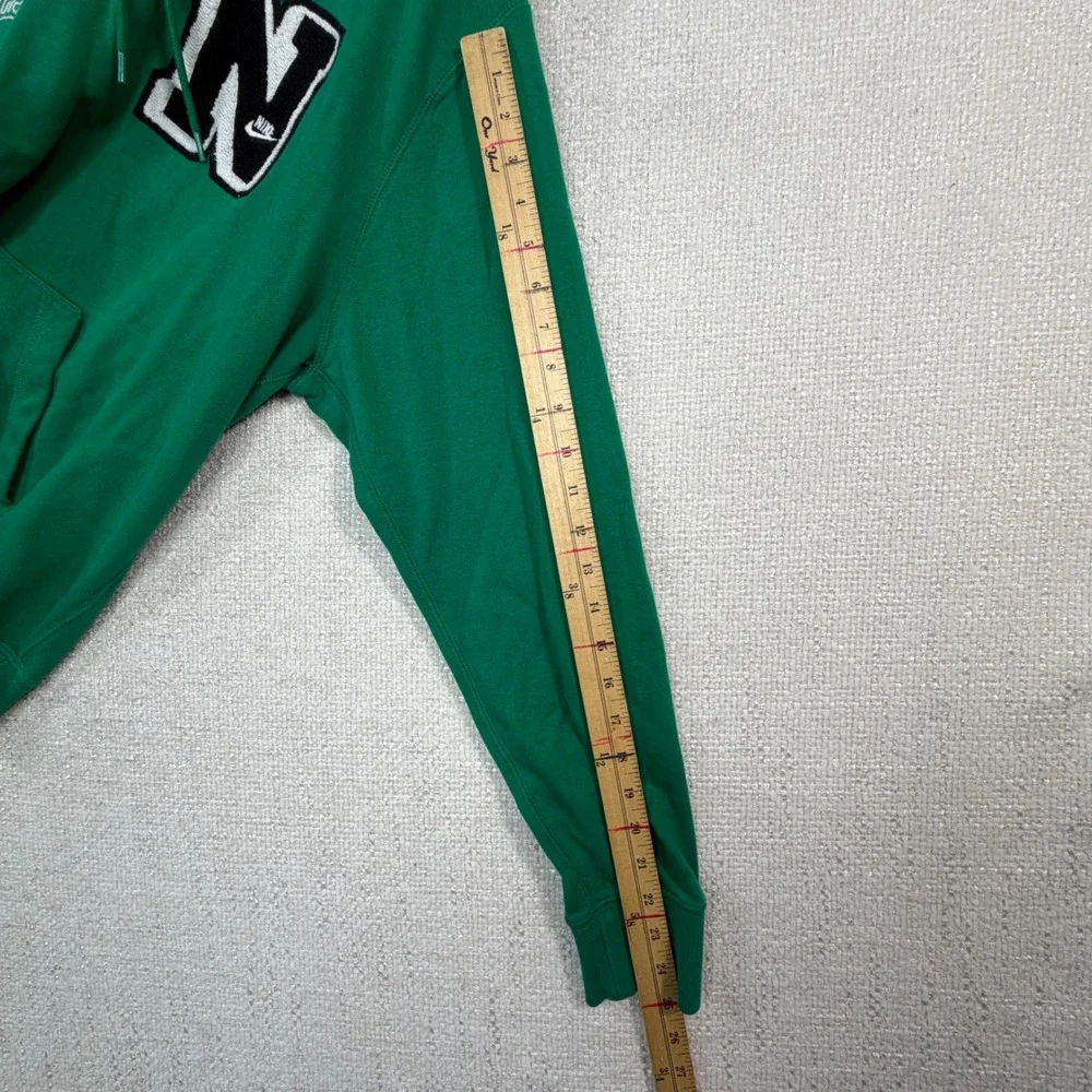 Nike Athletics 1972 Green Pullover Hoodie Chenille Patch Mens Large L